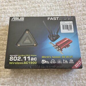 ASUS PCE-AC68 Dual-Band AC1900 Wireless PCI-E Adapter - New In Box ! Sealed !